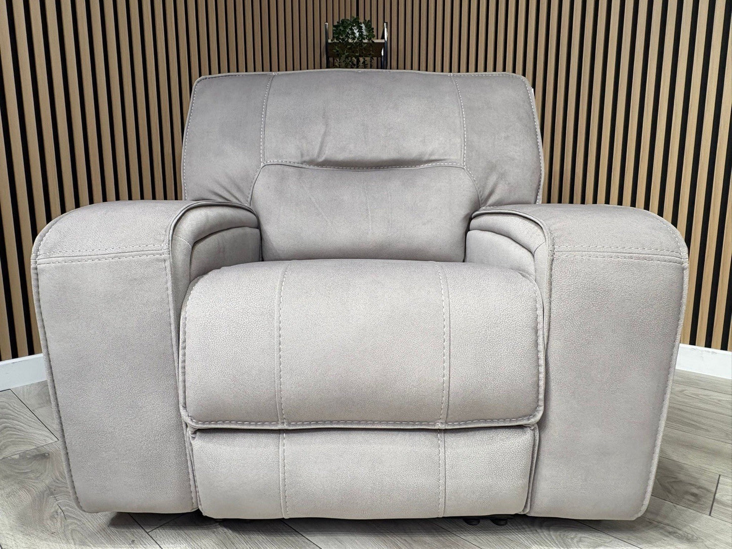 DFS - EXCALIBUR Fabric Power Recliner Armchair - RRP £1,299