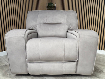 DFS - EXCALIBUR Fabric Power Recliner Armchair - RRP £1,299