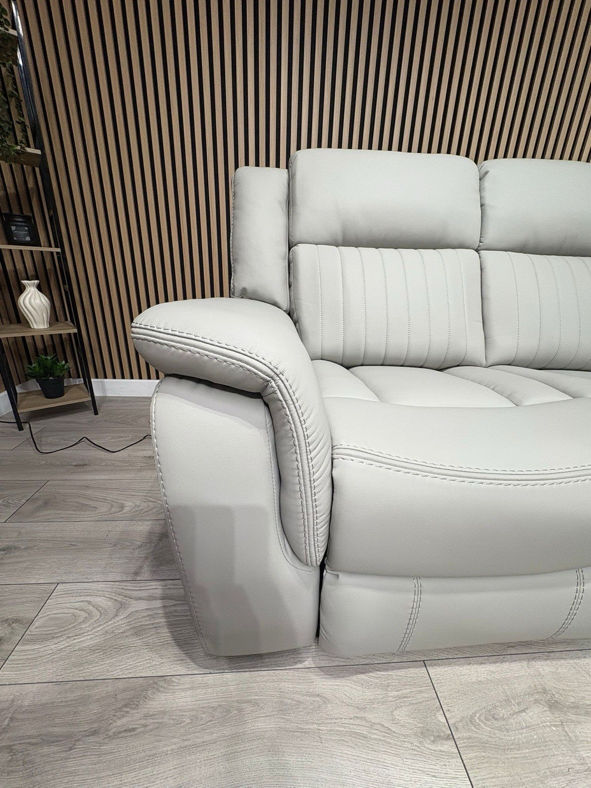 DOMINO Leather 3 Seater Sofa + Armchair Set, Power Recliners - RRP £2,795