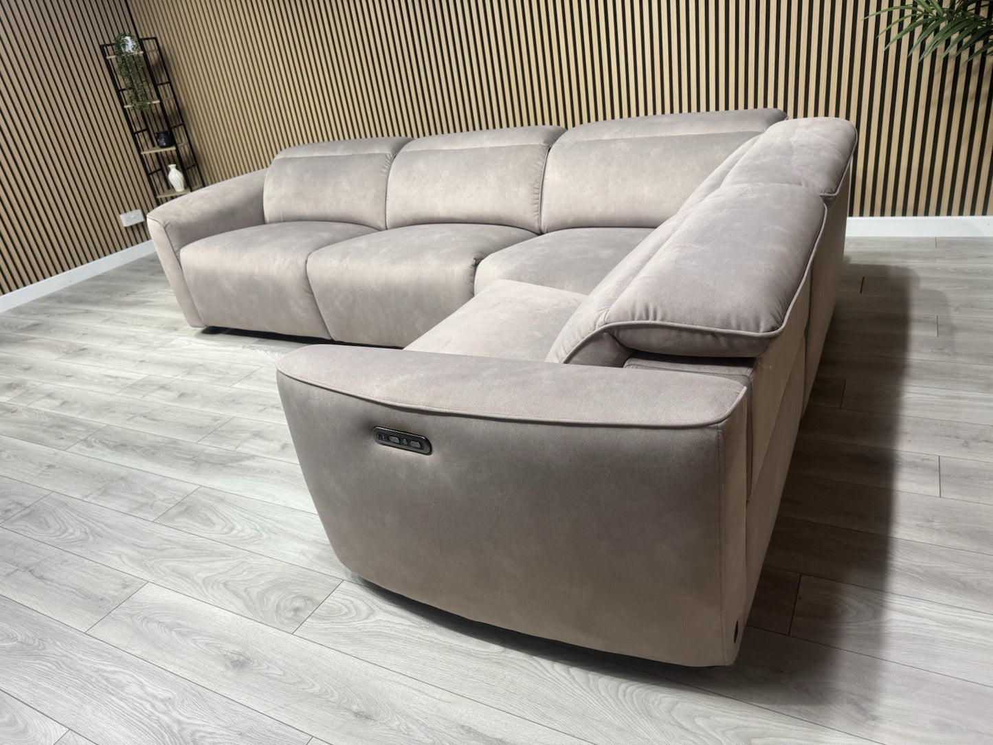 Furniture Village INCA Style Fabric Corner Sofa, Power Recliners - RRP £3195