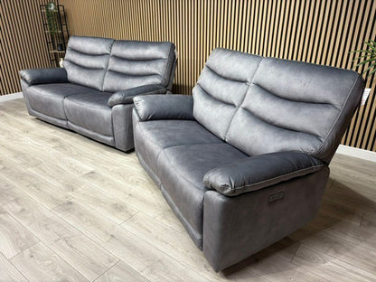 DFS Toledo Fabric 3+2 Seater Power Sofa Set RRP £2598