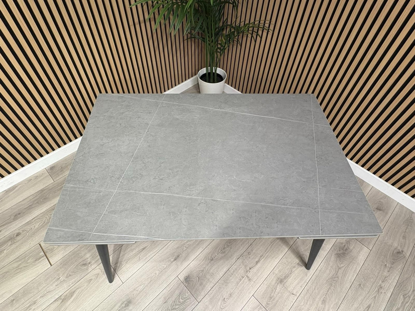 NEXT Sample - Verona Slate Effect Extendable Dining Table  - RRP £599