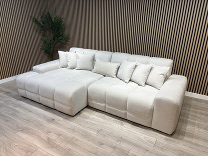EVE CLOUD Large Fabric 3 Seater LHF/RHF Chaise Corner Sofa - RRP £2,299