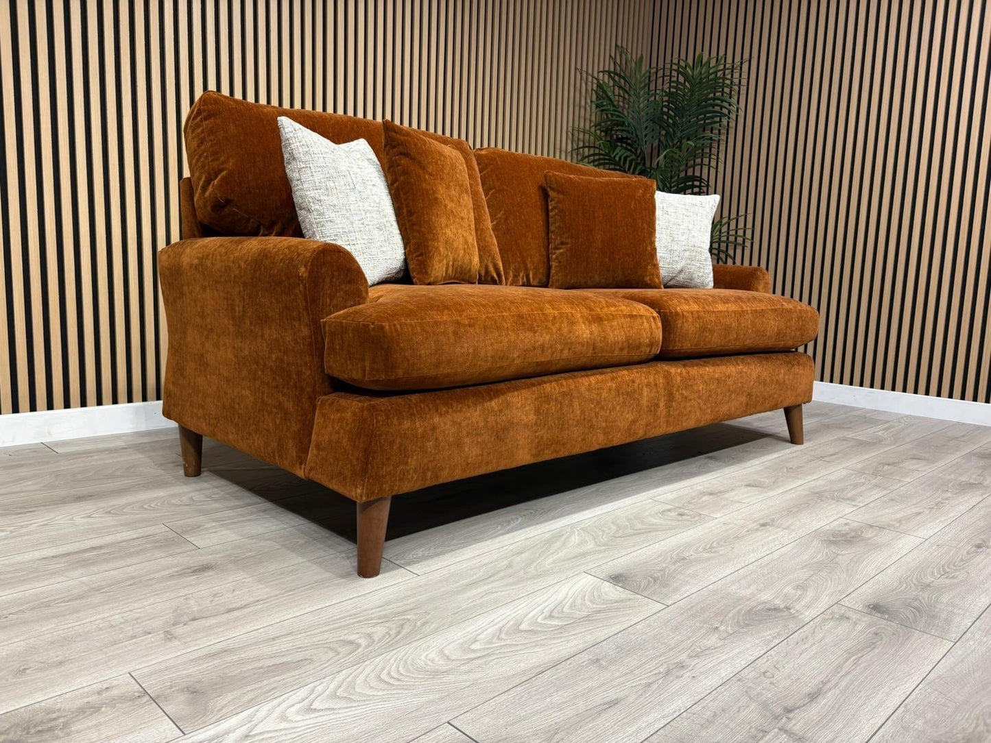 Furniture Village JACKSON Fabric Velvet 3 Seater Sofa - RRP £995