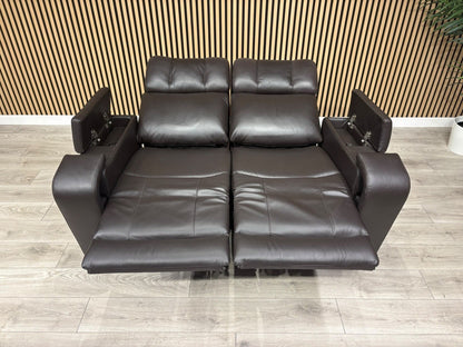 SCS Adstock Leather 2 Seater Power Recliner Sofa RRP £2699 (Read Description)