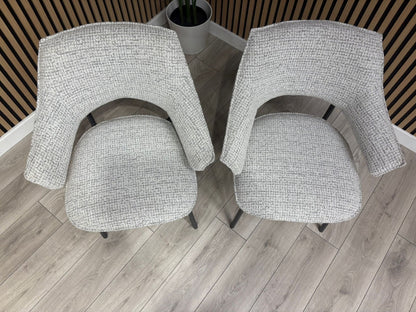 NEXT Sample - Textured natural dining chairs