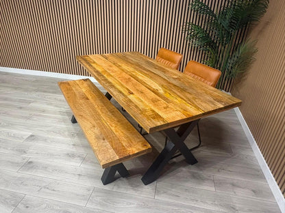 Next Sample - Cuba Mango Wood Dining Set, Different Combinations Available