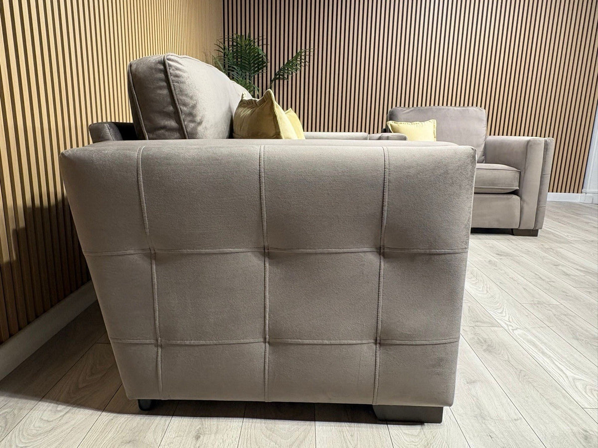 NEXT Sample Fabric 3 Seater Sofa + Love Chair Set - RRP £2498