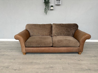 Alexander & James 3 Seater Fabric/Leather Sofa RRP: £2000