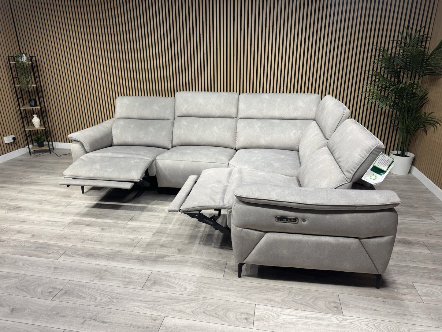 Furniture Village EZRA Style Fabric RHF Corner Sofa Power Recliners - RRP £3295