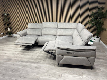 Furniture Village EZRA Style Fabric RHF Corner Sofa Power Recliners - RRP £3295