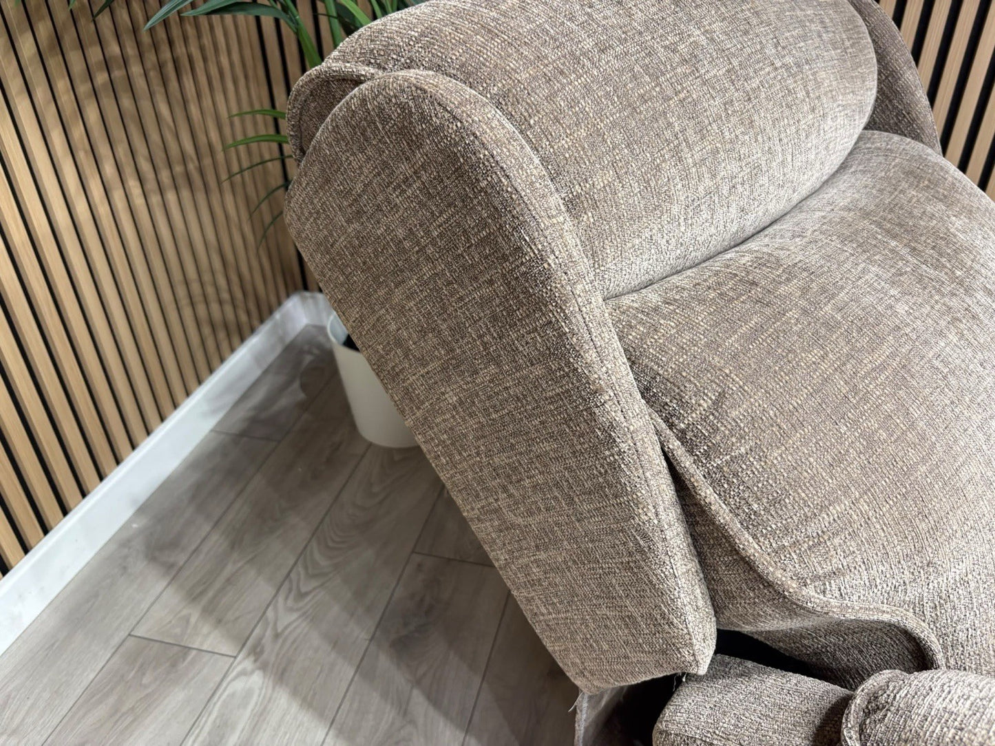Furniture Village Fabric Rise & Recline Armchair, Mocha RRP £1499