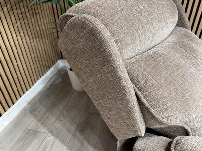 Furniture Village Fabric Rise & Recline Armchair, Mocha RRP £1499