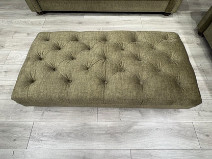 A&J Victoria Fabric 3 Seater Sofa + Love Chair + Footstool Set - RRP £4897