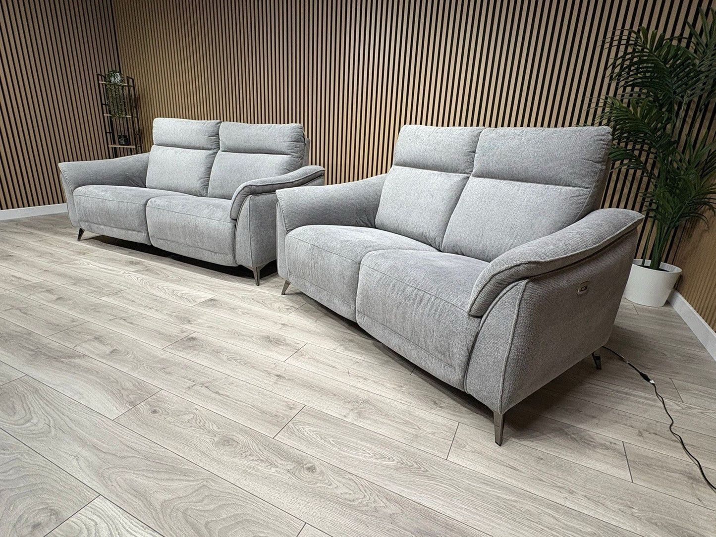 Vicenza Fabric Power Recliner 3 + 2 Seater Sofa Set - RRP £3599