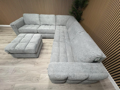 DFS - MAVAM Modular Premium Fabric 2 Corner 2 Sofa + Footstool - RRP £3499