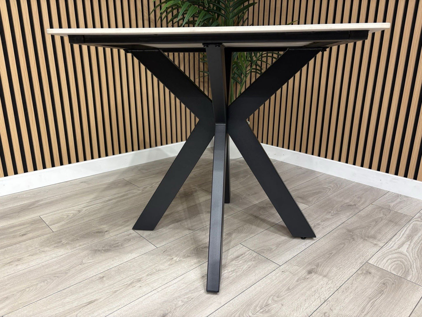 NEXT Sample - Crete Marble Effect Square Dining Table - RRP £699
