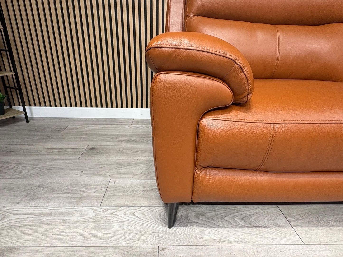 Furniture Village PANACHE Style Leather 3 + 2 Seater Power Recliner Sofa Set