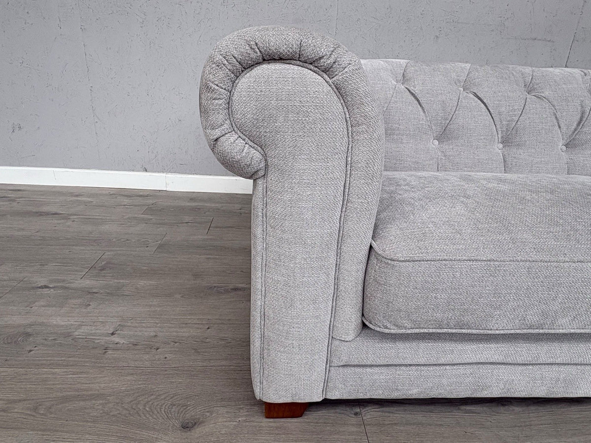 DFS Holbrook Chesterfield Fabric 3 Seater Sofa RRP £699