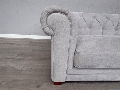DFS Holbrook Chesterfield Fabric 3 Seater Sofa RRP £699