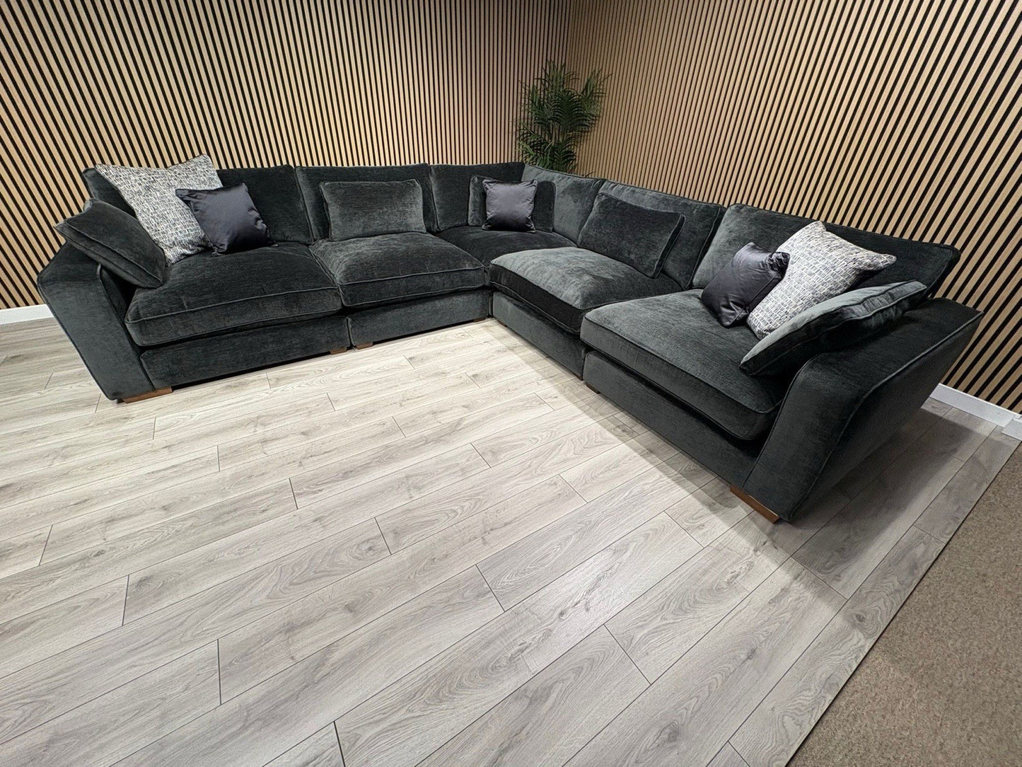 Sofology CAVALLI Fabric Modular 3 Corner 3 Sofa, Slate  - RRP £5,499