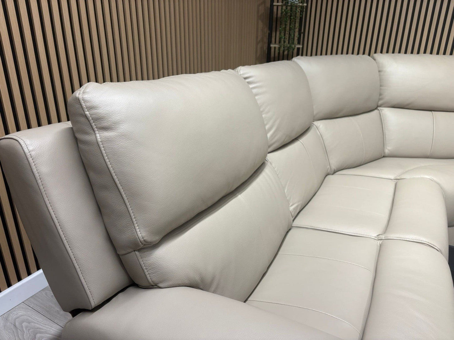 Oak FurnitureLand - Ezra Leather Modular Corner Sofa Power Recliners - RRP £3549