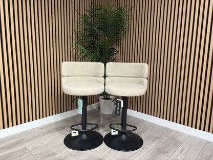 NEXT Sample - Brushed Velvet Cream Bar Stool