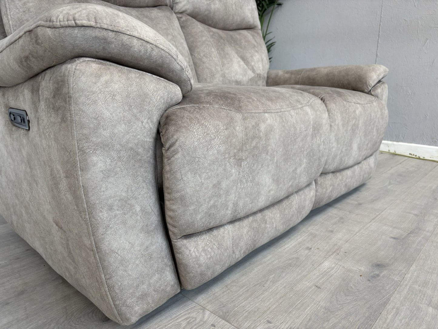 Furniture Village SLOANE Fabric 2 Seater Power Recliner Sofa - RRP £945