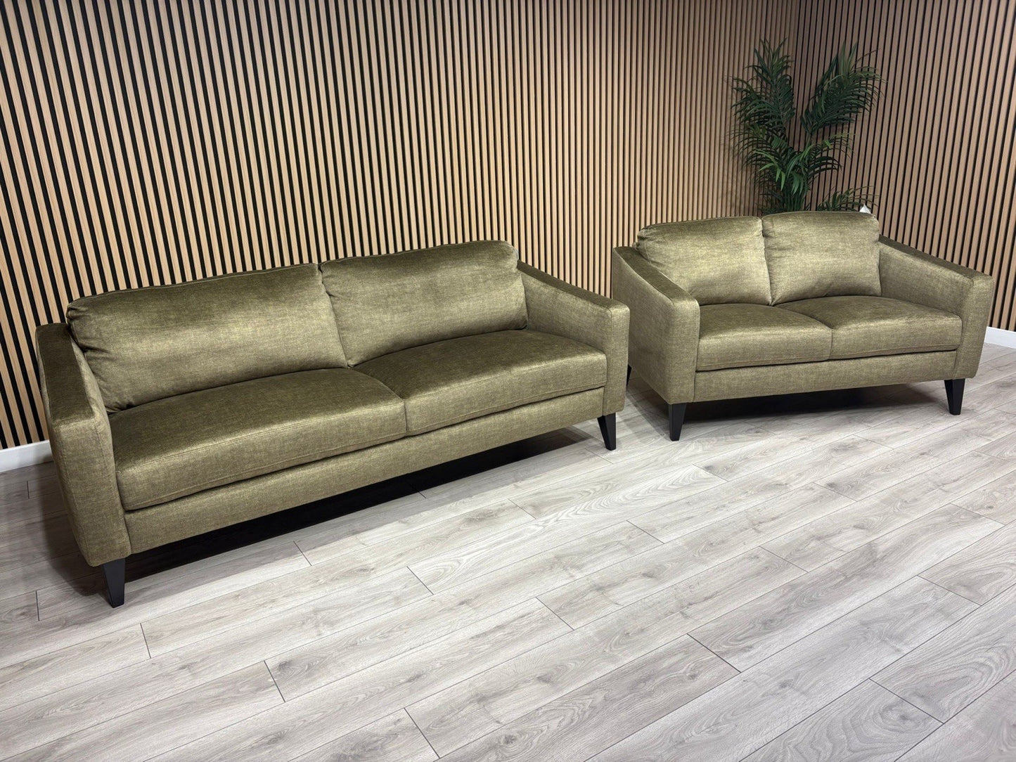 John Lewis BAILEY Style Fabric 3 Seater + 2 Seater Sofa Set, Olive - RRP £2,978