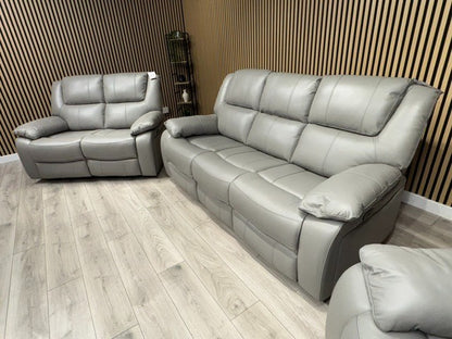 KNOLE Grey Leather Power Recliner Sofa/Chair - Different Combinations Available