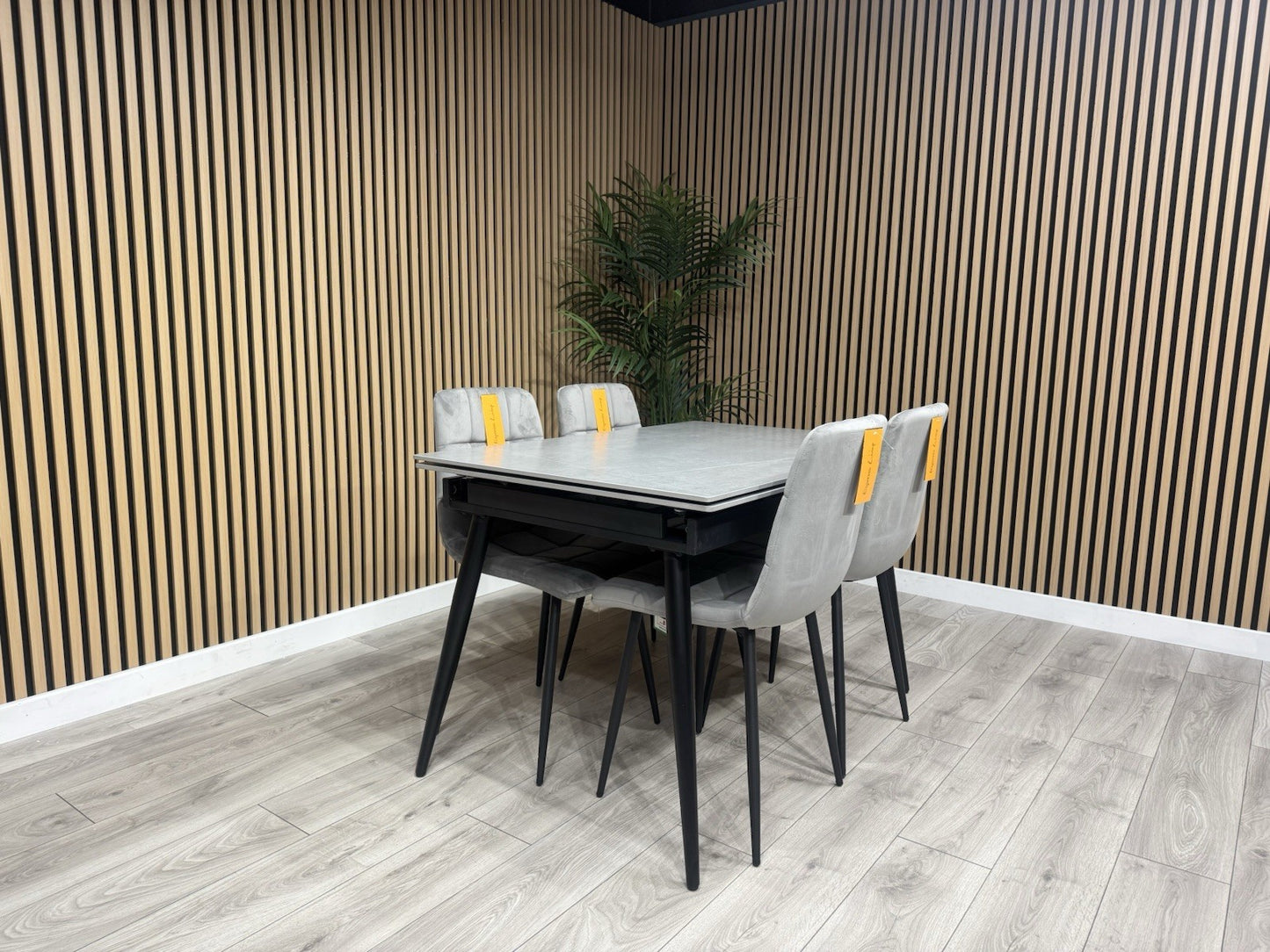 NEXT Sample - VERONA Marble Effect Extending Dining Table + 4 x Chairs RRP £1799
