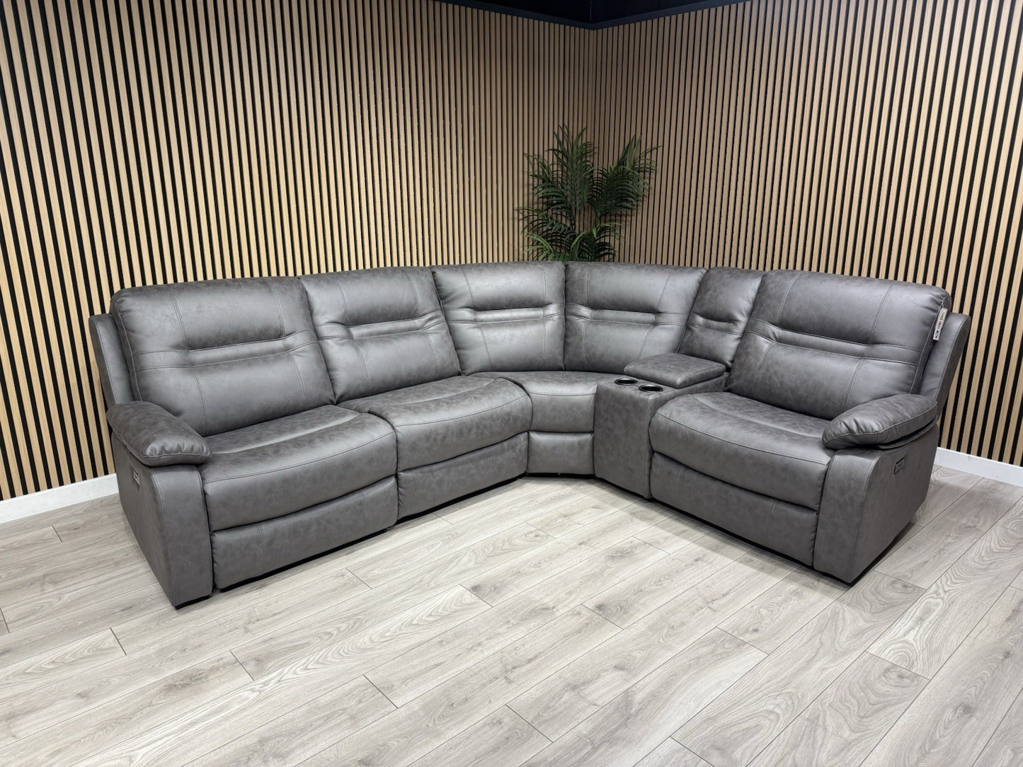 DFS Model Fabric Modular Corner Sofa + Console, Power Recliners - RRP £2,599