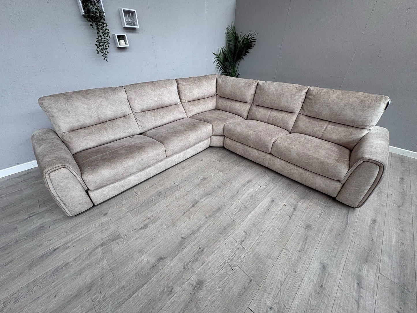 Furniture Village FLEX Fabric Large LHF Corner Sofa Bed, Storage Arms, RRP £2945