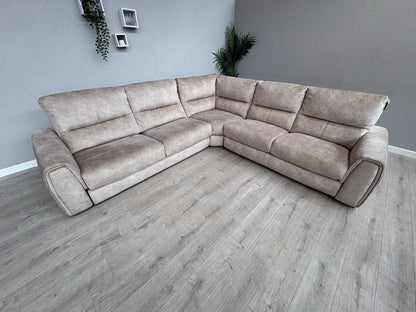 Furniture Village FLEX Fabric Large LHF Corner Sofa Bed, Storage Arms, RRP £2945