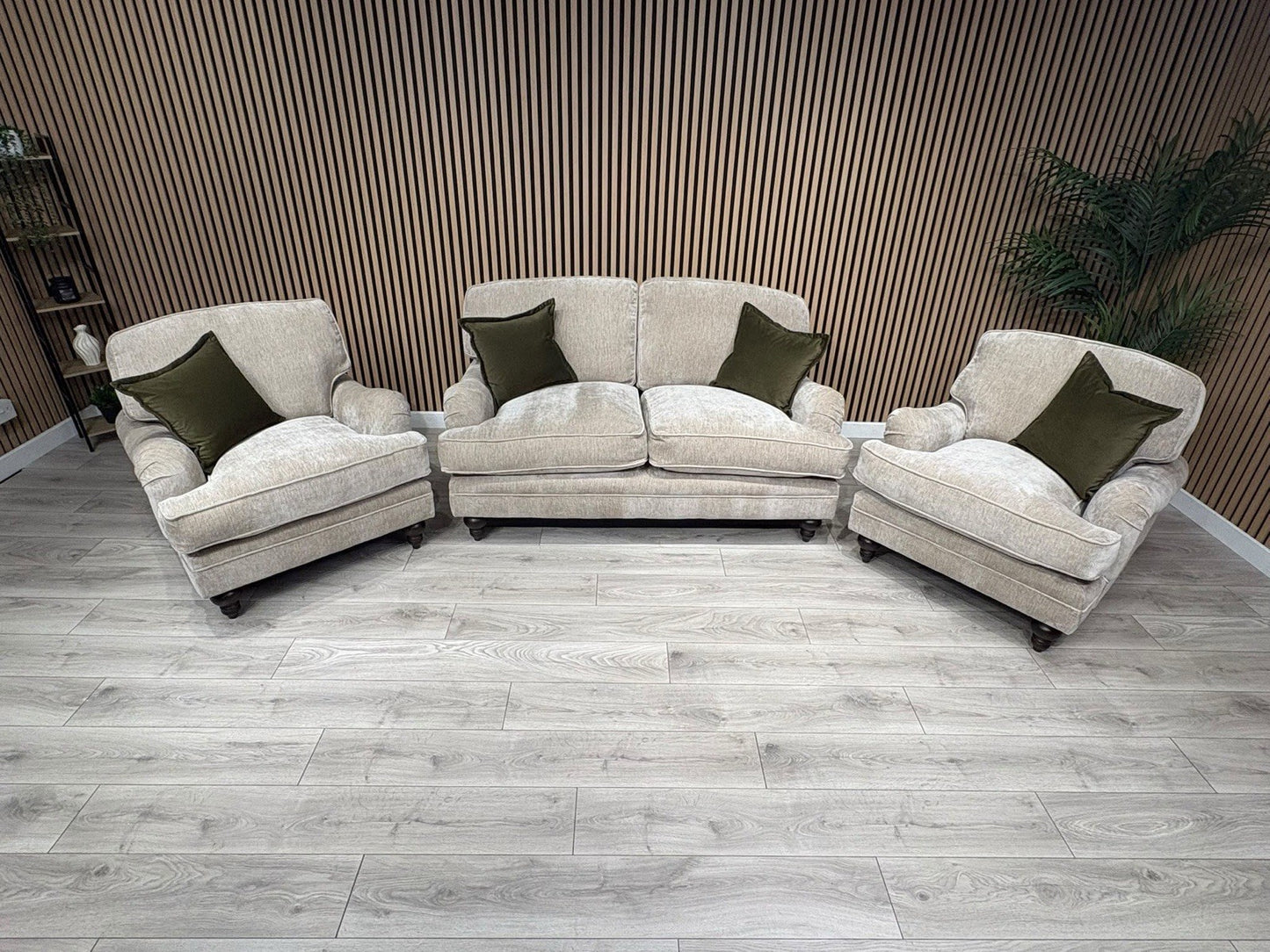 Laura Ashley HERITAGE Style Fabric 2 Seater Sofa + 2x Armchairs Set - RRP £3725