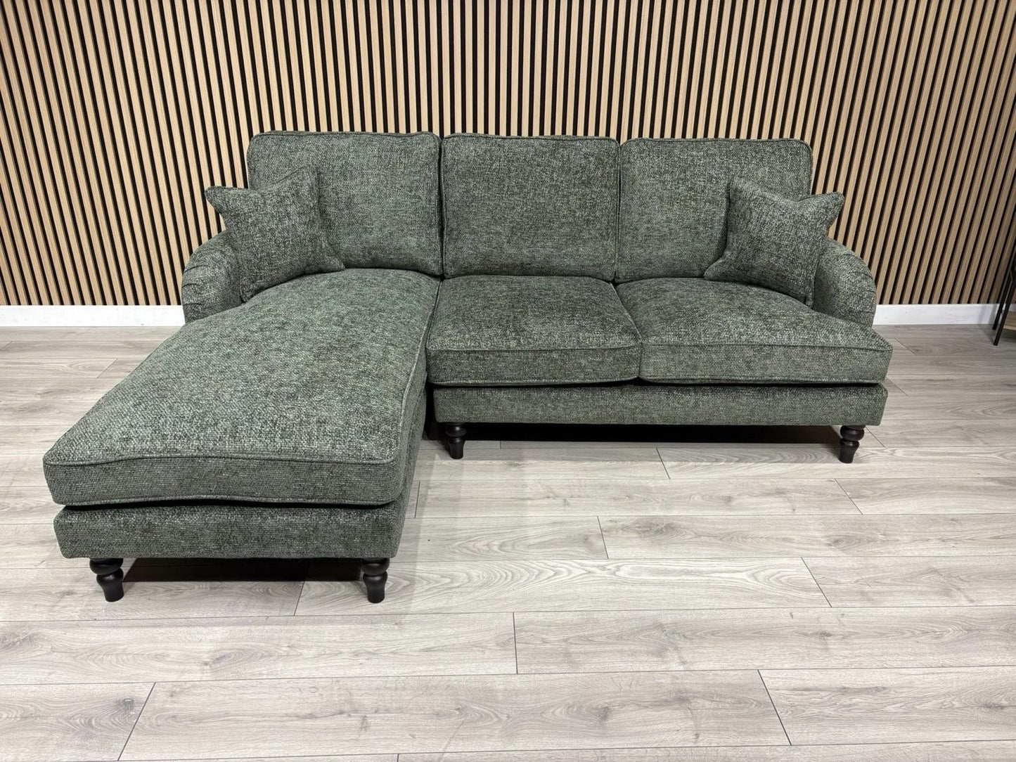 Laura Ashley LYNDEN Style Fabric 3 Seater LHF Chaise Corner Sofa - RRP £2625