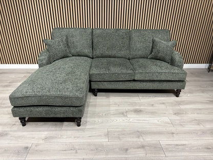 Laura Ashley LYNDEN Style Fabric 3 Seater LHF Chaise Corner Sofa - RRP £2625