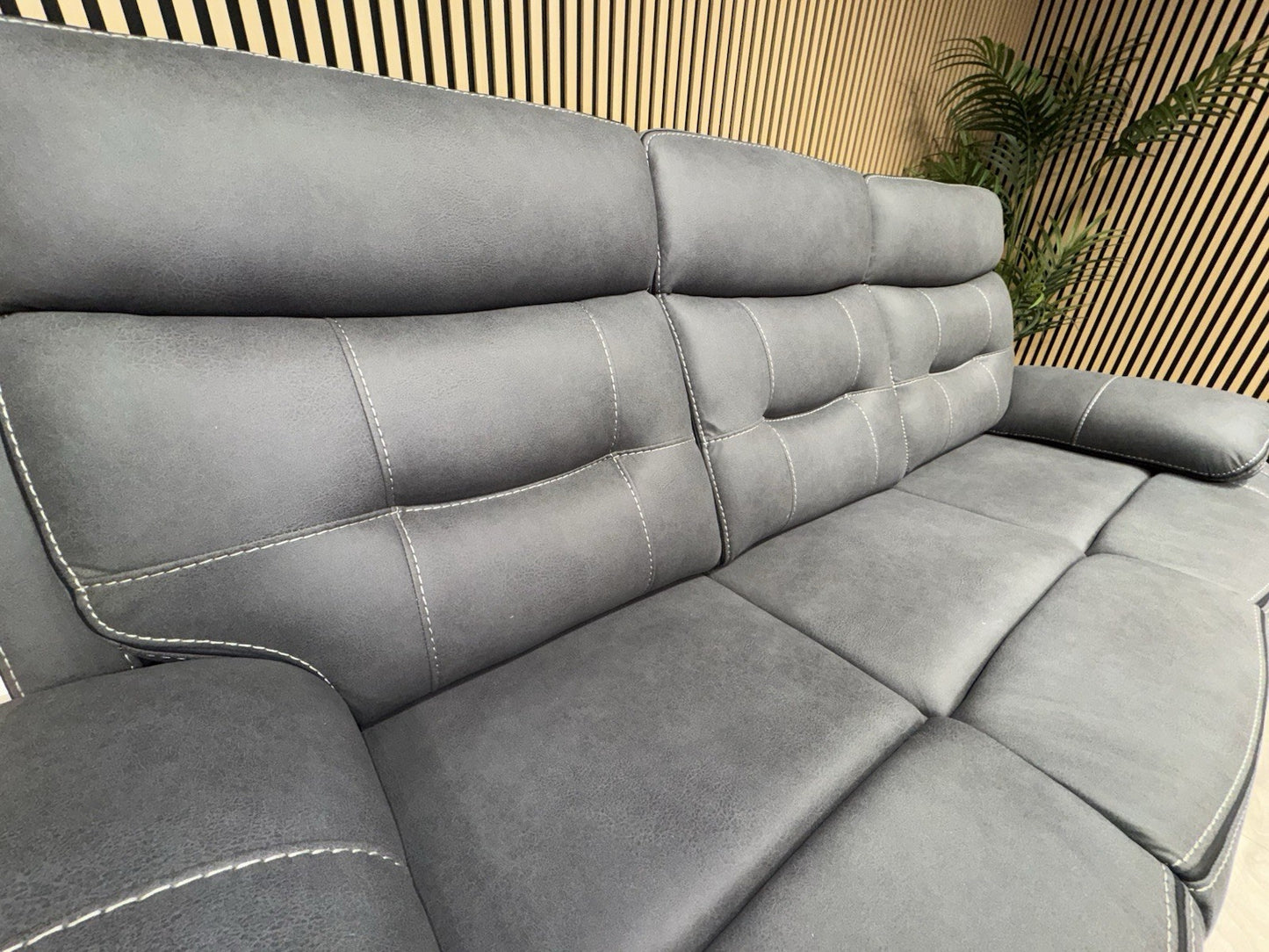 DFS Eiger Style Fabric 3+2 Seater Power Sofa Set RRP £2788