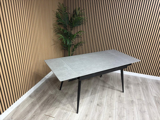 NEXT Sample - Verona Slate Effect Extendable Dining Table  - RRP £599