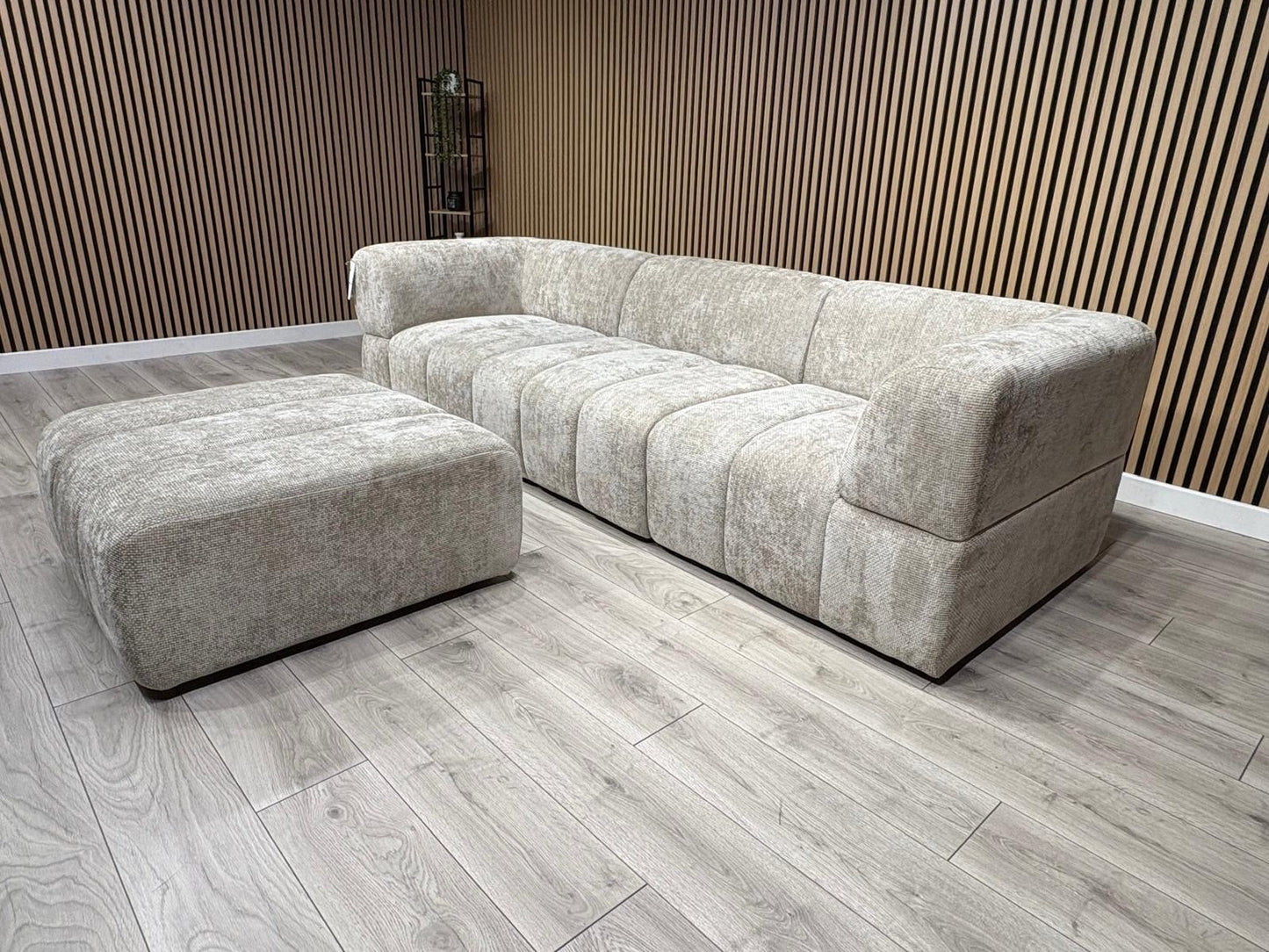Taskers KIRWIN Large Fabric 3 Seater Sofa + Footstool - RRP £2,999