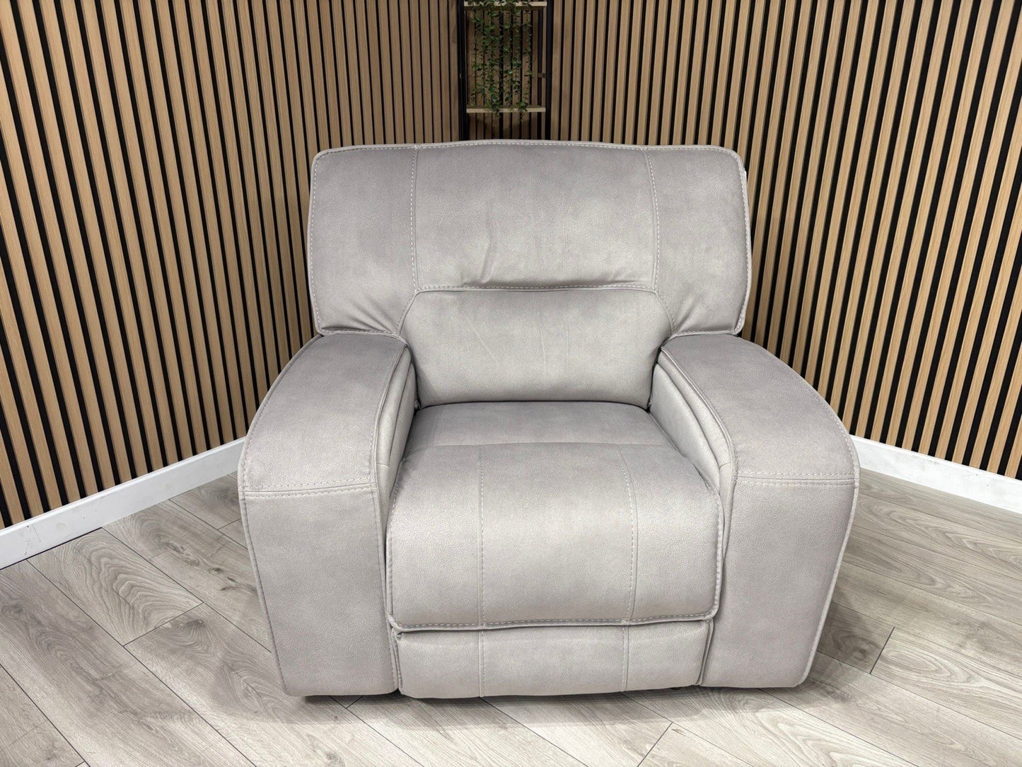 DFS - EXCALIBUR Fabric Power Recliner Armchair - RRP £1,299