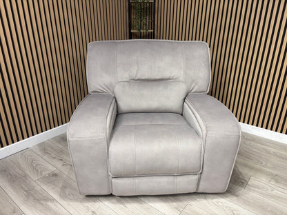 DFS - EXCALIBUR Fabric Power Recliner Armchair - RRP £1,299