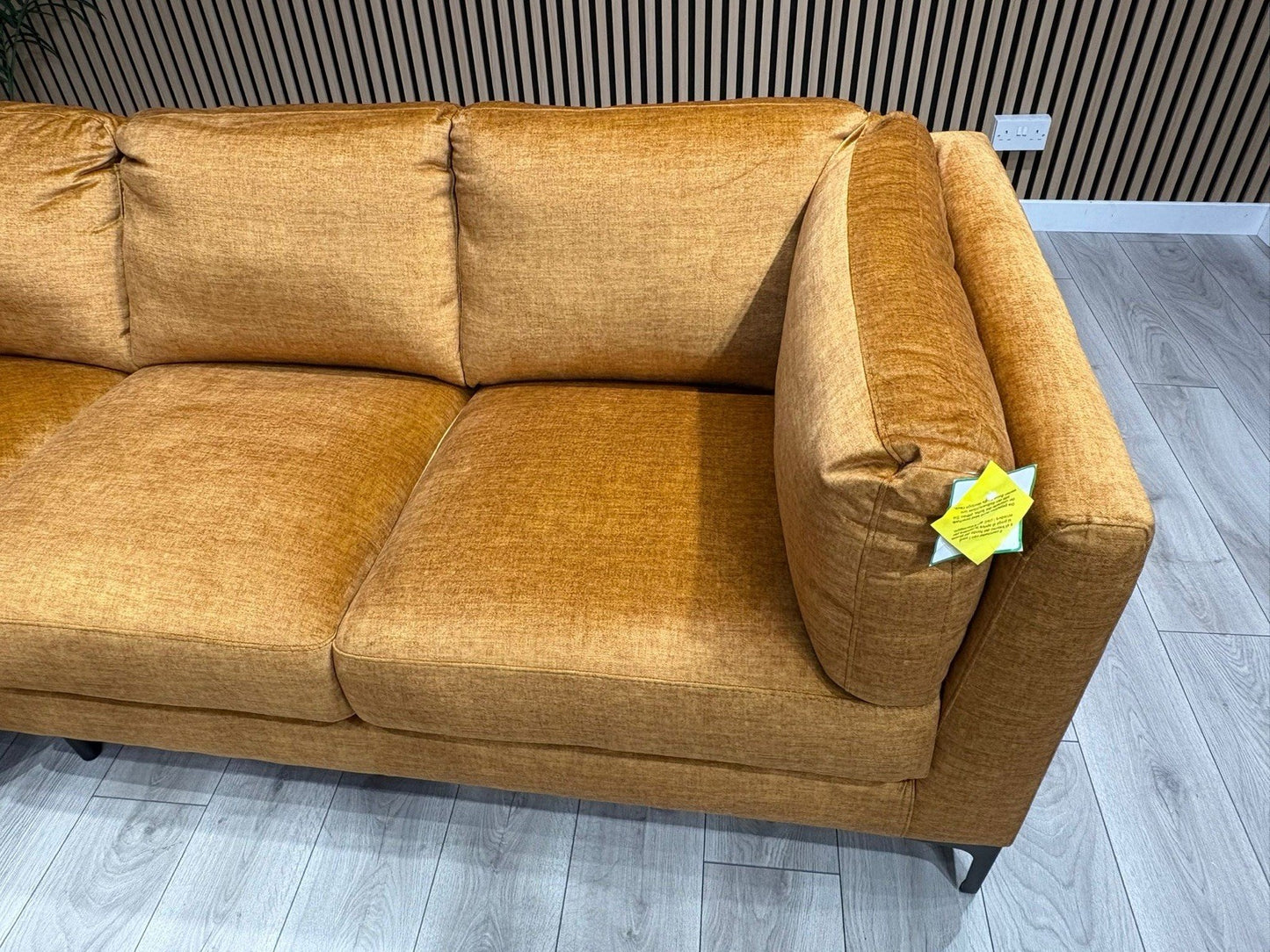 NEW Rene Fabric Corner Sofa, Amber - RRP £2495