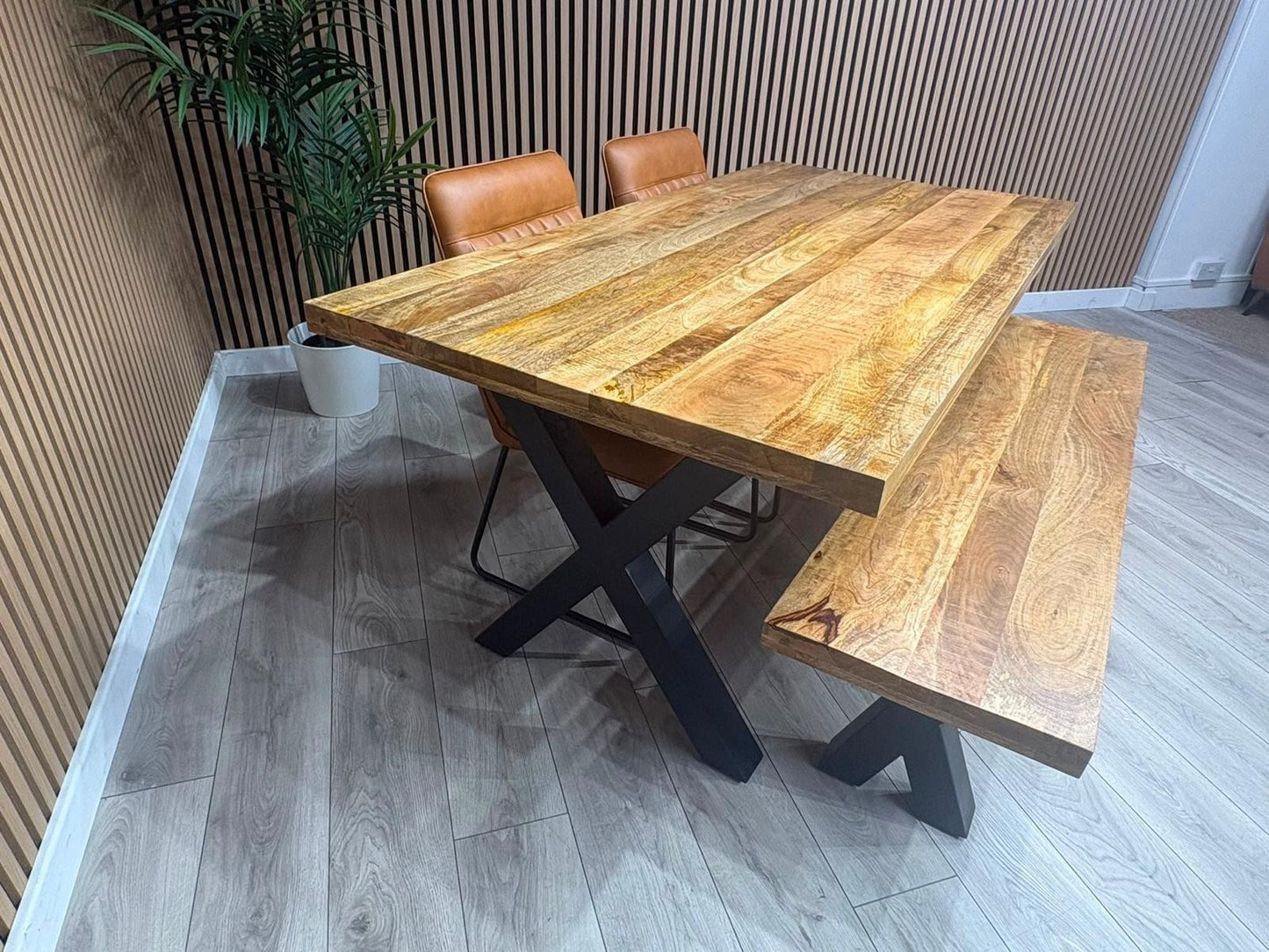 Next Sample - Cuba Mango Wood Dining Set, Different Combinations Available