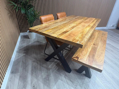 Next Sample - Cuba Mango Wood Dining Set, Different Combinations Available