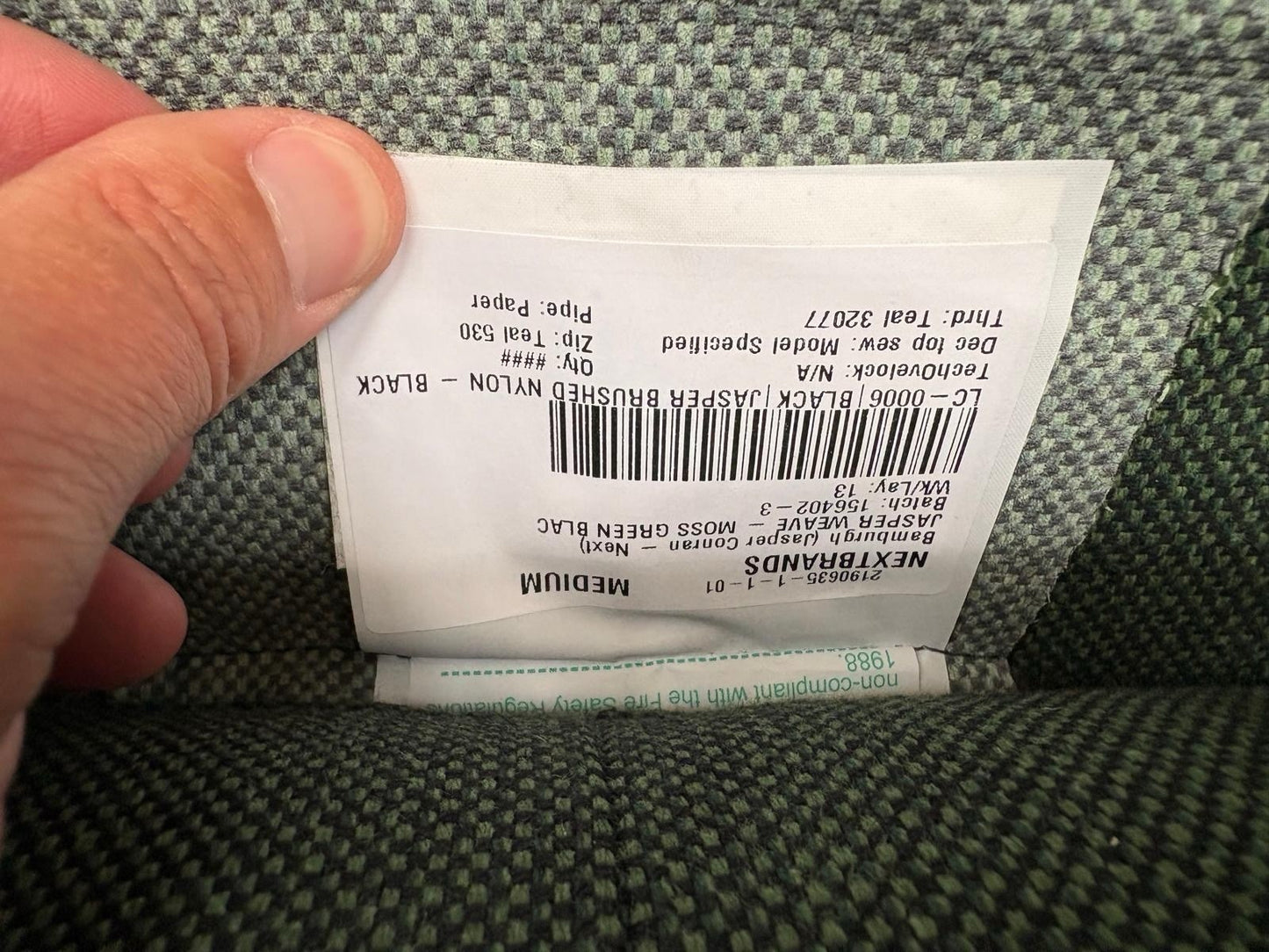 NEXT - Jasper Conran BAMBURGH Medium 3 Seater Fabric Sofa, Moss - RRP £1,550