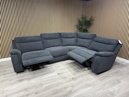ScS - MAVERICK Fabric Modular Corner Sofa, Power Recliners - RRP £2,799