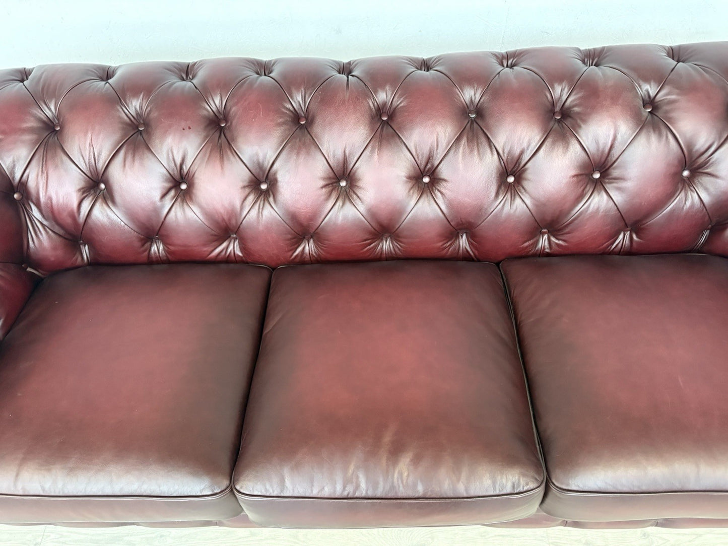 F.V. At The Helm Shackleton Leather Chesterfield 4 Seater Sofa - RRP £2,895