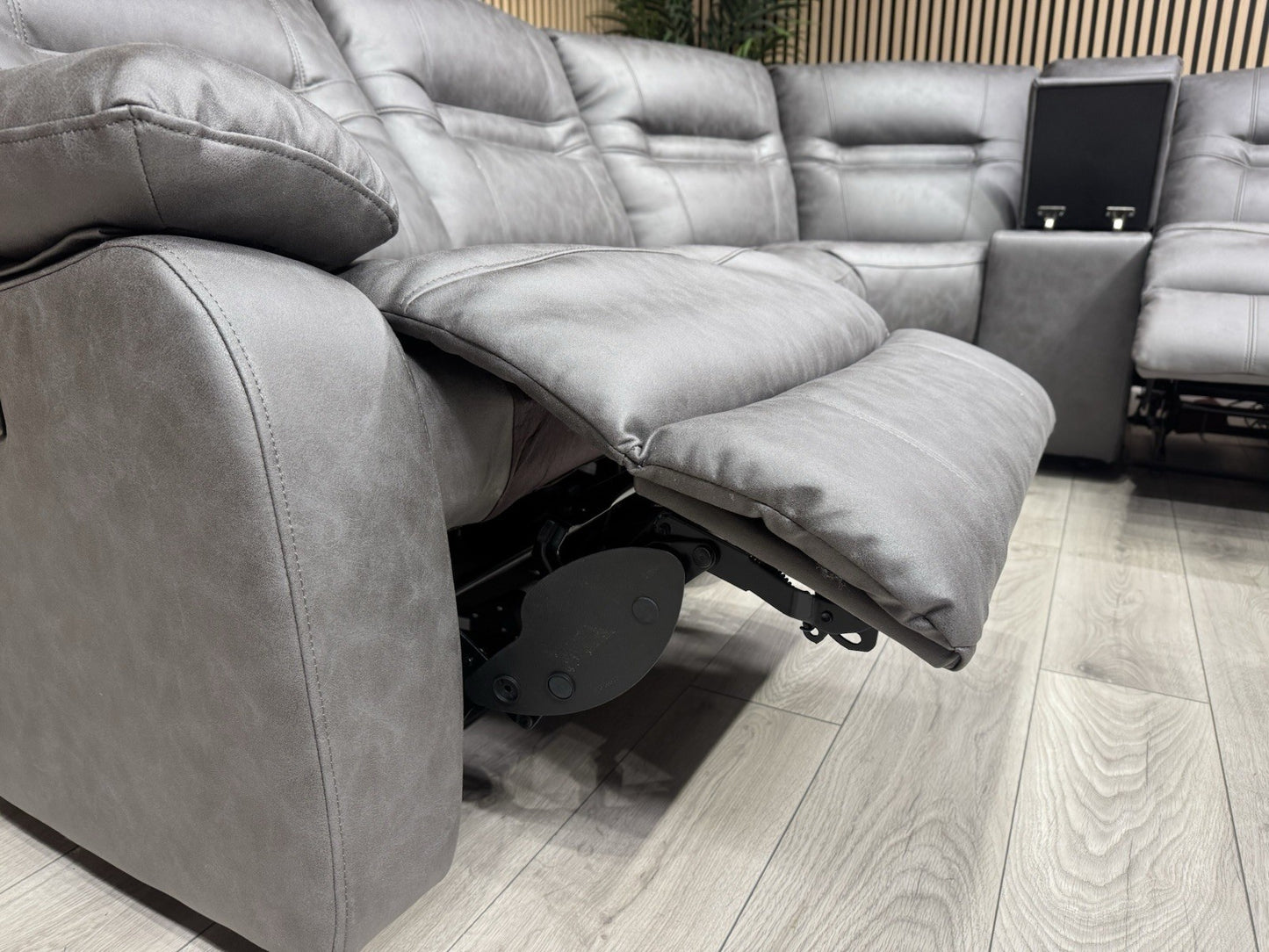 DFS Model Fabric Modular Corner Sofa + Console, Power Recliners - RRP £2,599