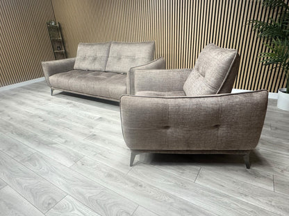 SCS Ostellato Fabric 3 Seater Sofa + Armchair, Adjustable Back Rests - RRP £2098
